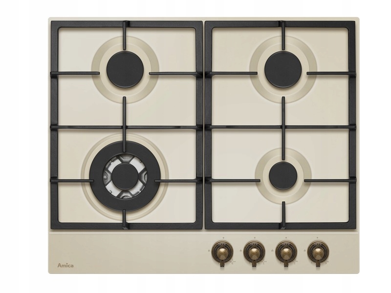 Płyta gazowa Amica PGA6101APCI Retro 59cm palnik WOK OUTLET