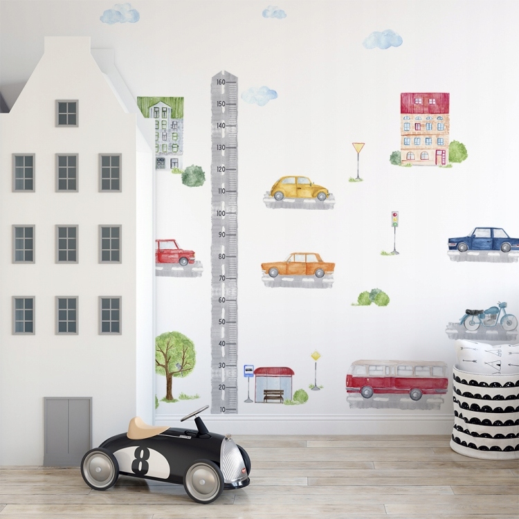 NAKLEJKA NA ŚCIANĘ MIARKA WZROSTU DROGA ULICA Marka YokoDesign