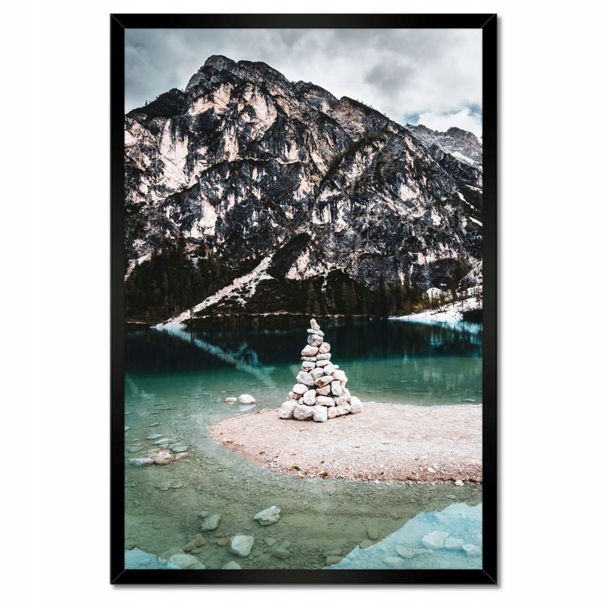 Plakáty v rámu 40x60 Horská krajina s jezerem