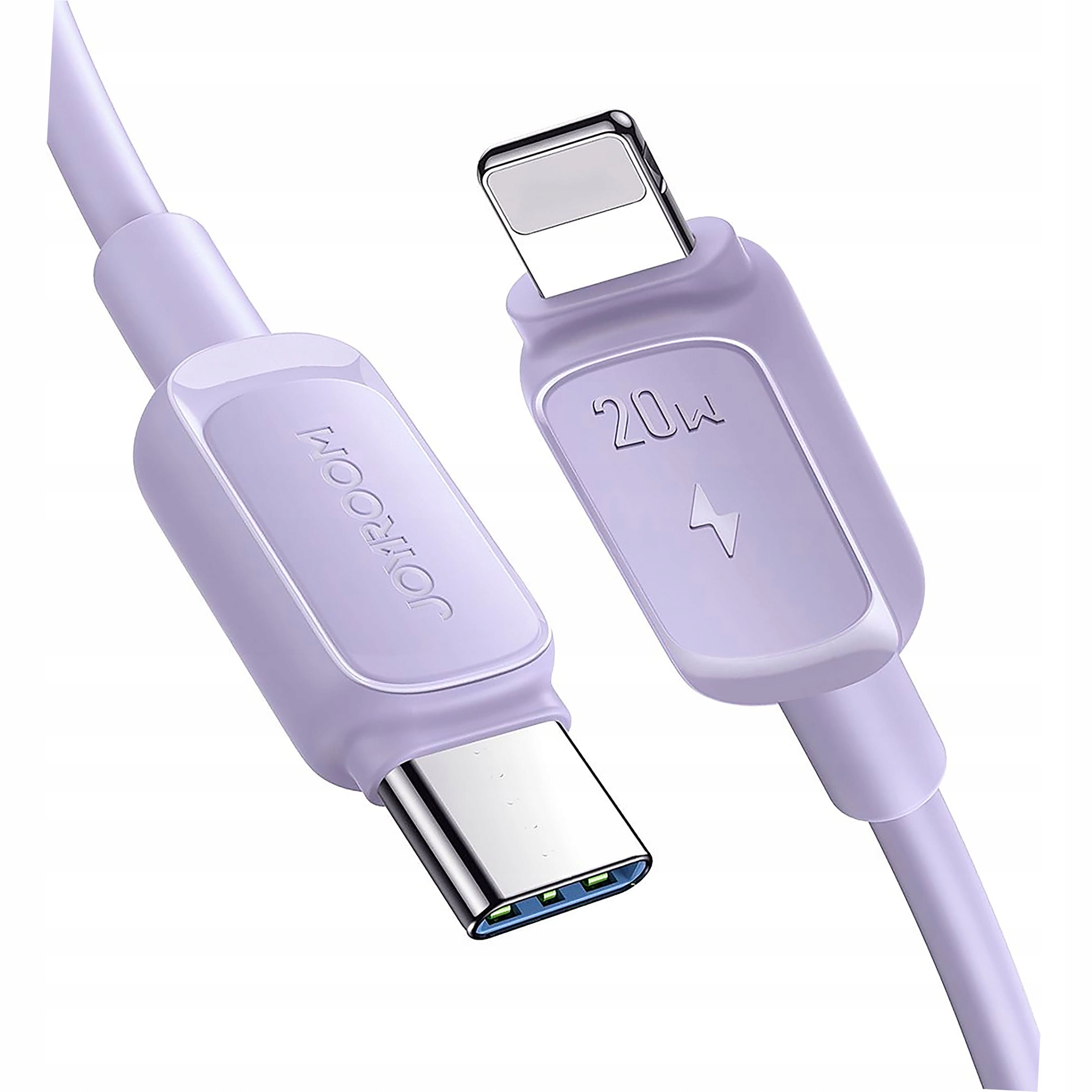 Kabel Joyroom Multi-Color Series A14 Usb-c Lightning 20W 1.2 m fioletowy