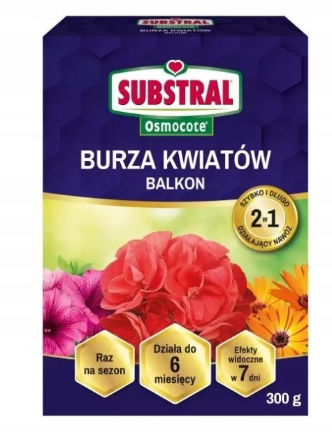 NAWÓZ OSMOCOTE BURZA KWIATÓW DOM/BALKON 300G