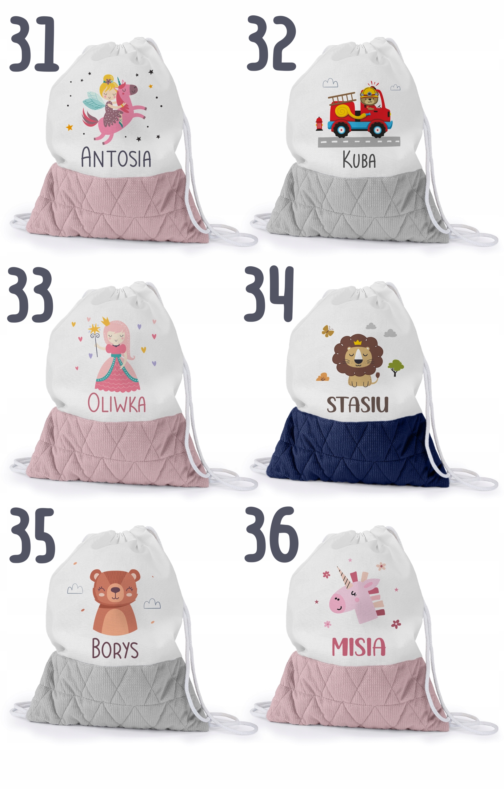 WOREK Z PĘTELKĄ DO PRZEDSZKOLA ŻŁOBKA DLA DZIEWCZYNKI CHŁOPCA NA PREZENT Bohater Inny