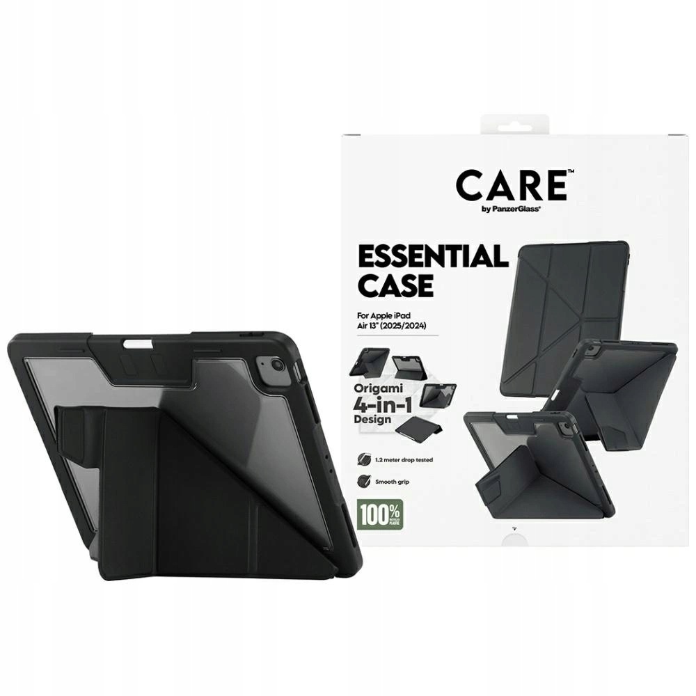 Pouzdro Care by PanzerGlass Y fold pro iPad Air 13" 2024 2025 černé