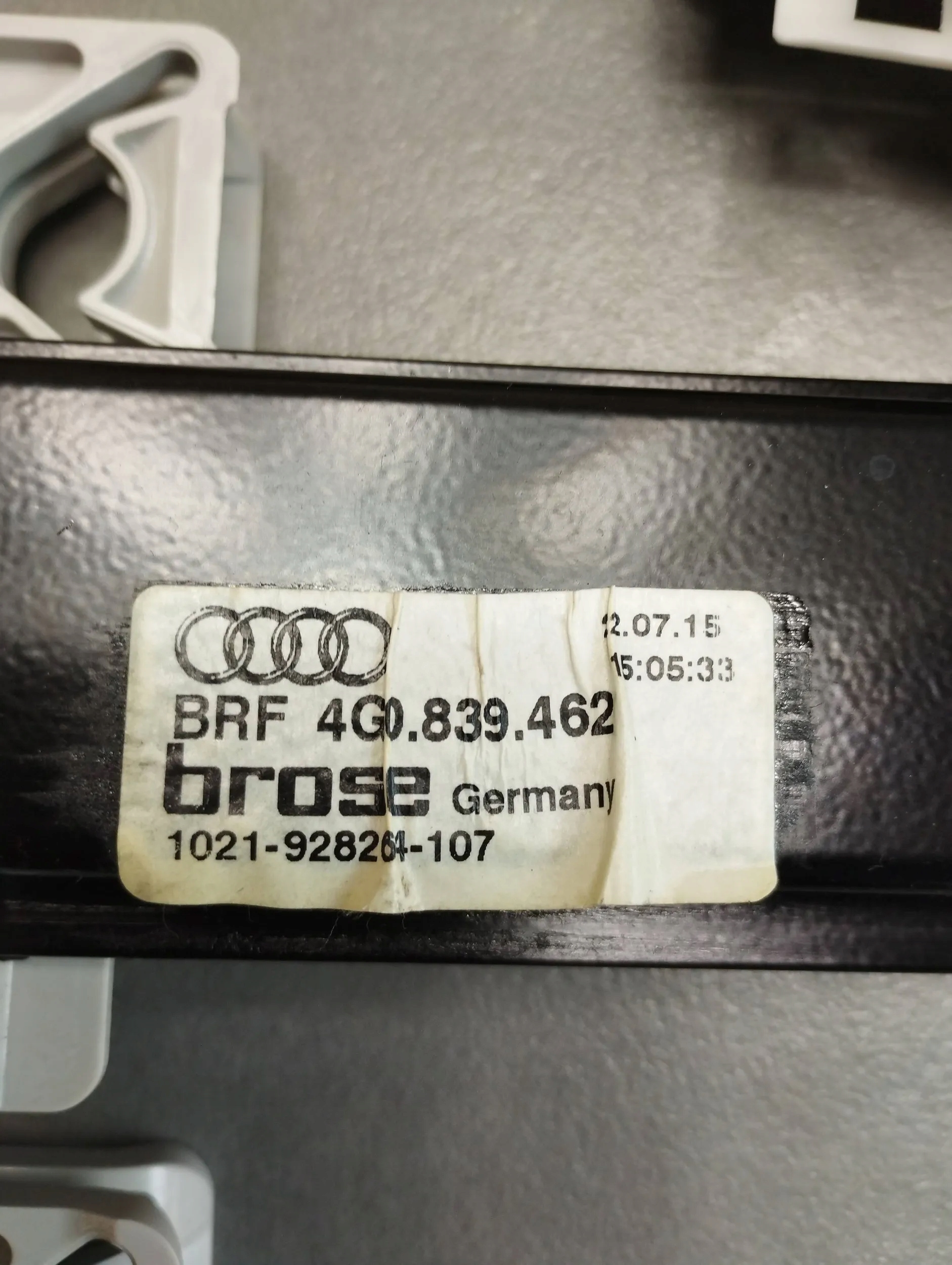 AUDI A6 C7 Mécanisme Vitres Droite Arrière 4G0839462