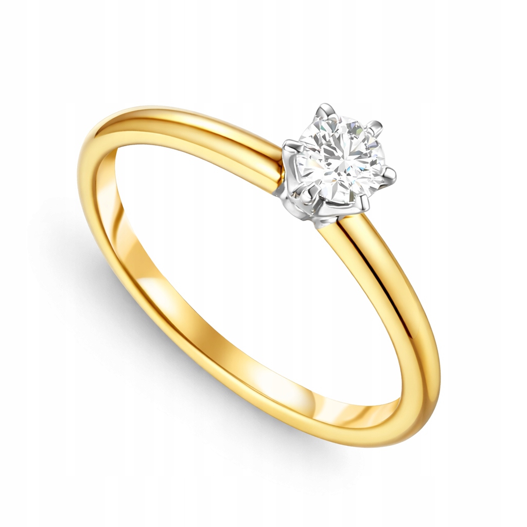 Prstýnek Au585 s laboratorním diamantem 1,01 ct velikost 14