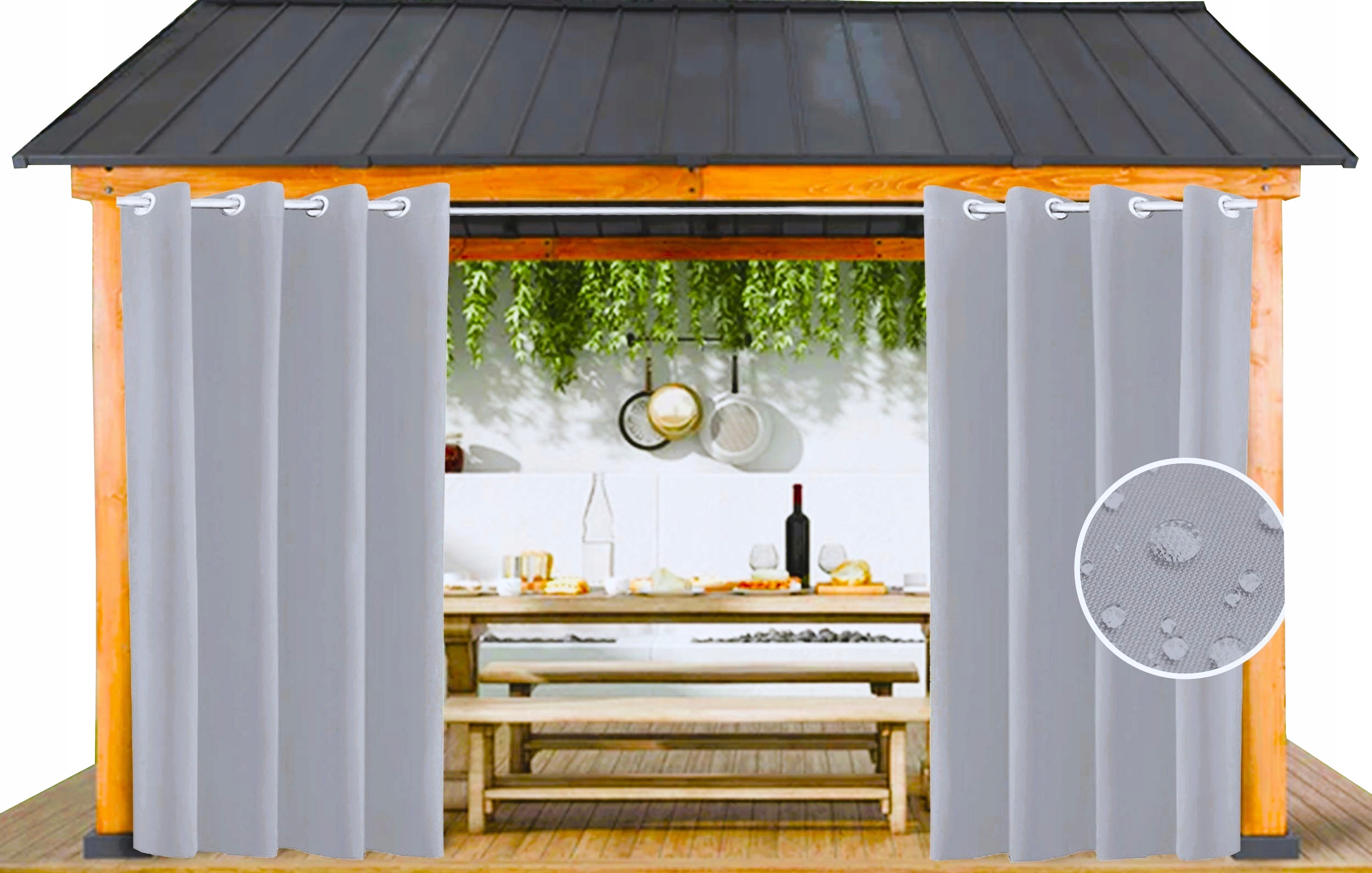 ZASŁONY TARASOWE 155 X 200 CM OGRODOWE ALTANA Kod producenta 12344321