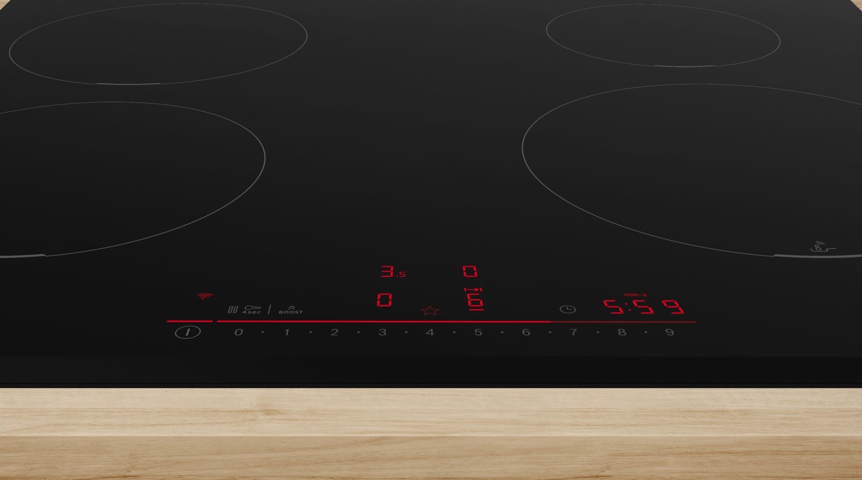 Płyta indukcyjna Bosch Serie 6 PIE631HB1E 60 cm DirectSelect Bez listew EAN (GTIN) 4242005393893