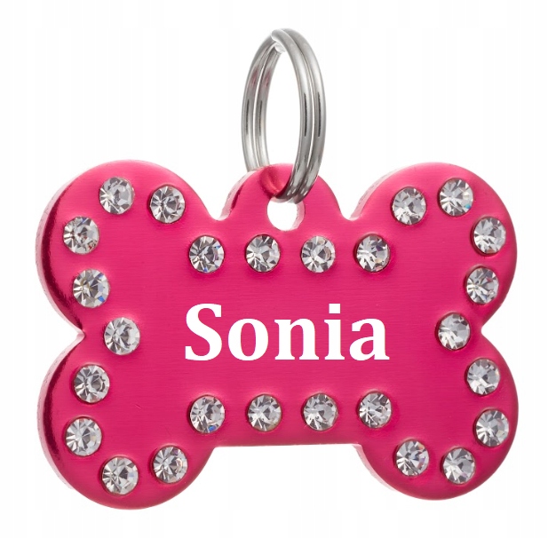 

Identyfikator Adresówka dla psa Kość grawer