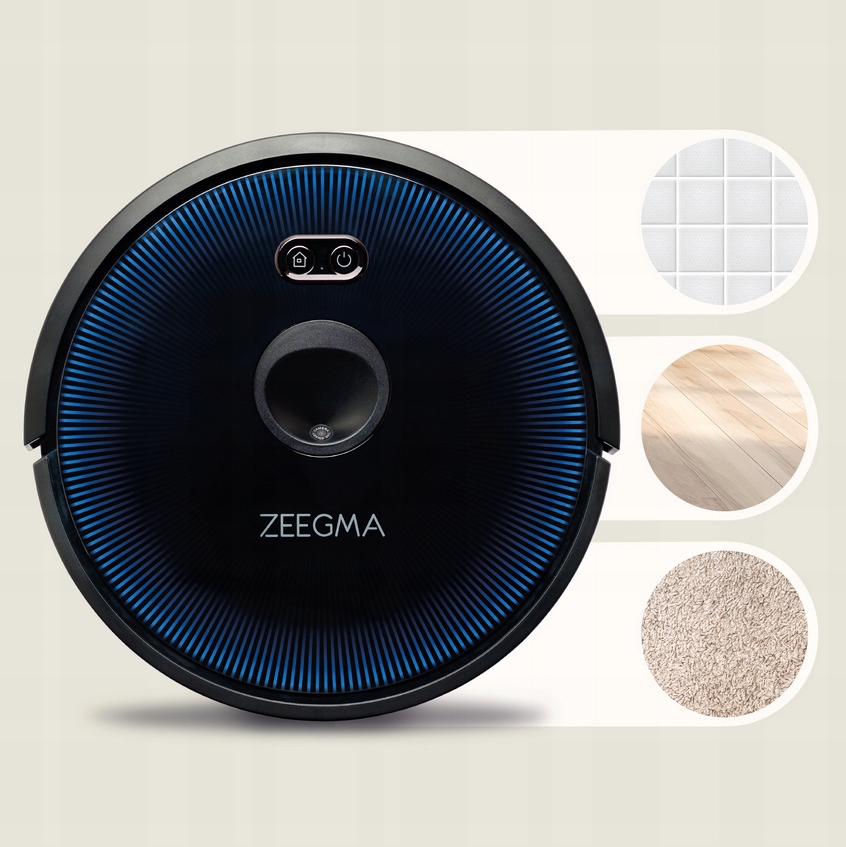 ROBOT SPRZĄTAJĄCY ODKURZACZ AUTOMATYCZNY MOP 7 TRYBÓW PRACY HEPA APLIKACJA Moc 30 W