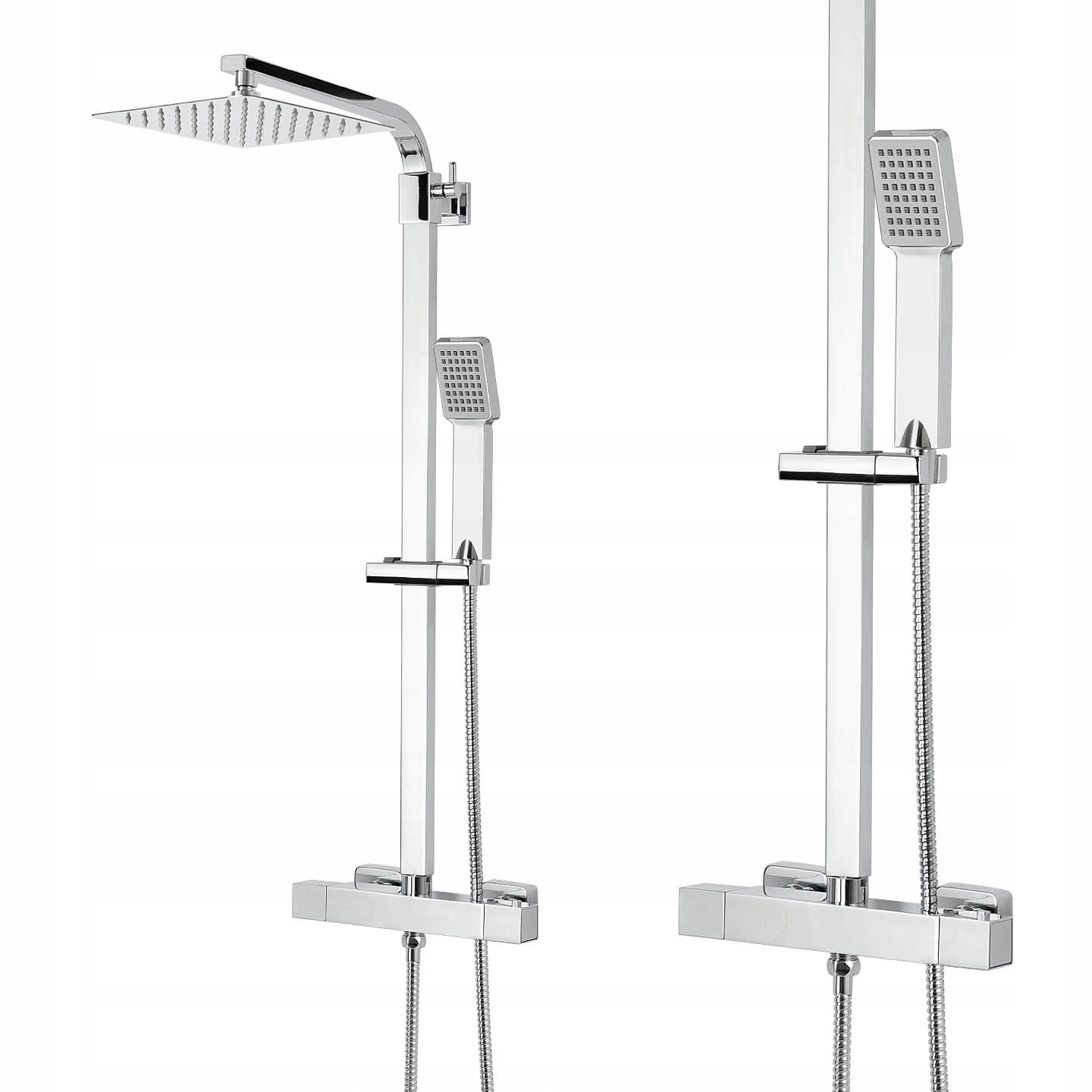 Sprchový Set, Sprchovací Stĺp, Termostat, Dažďová Sprcha 20 CM