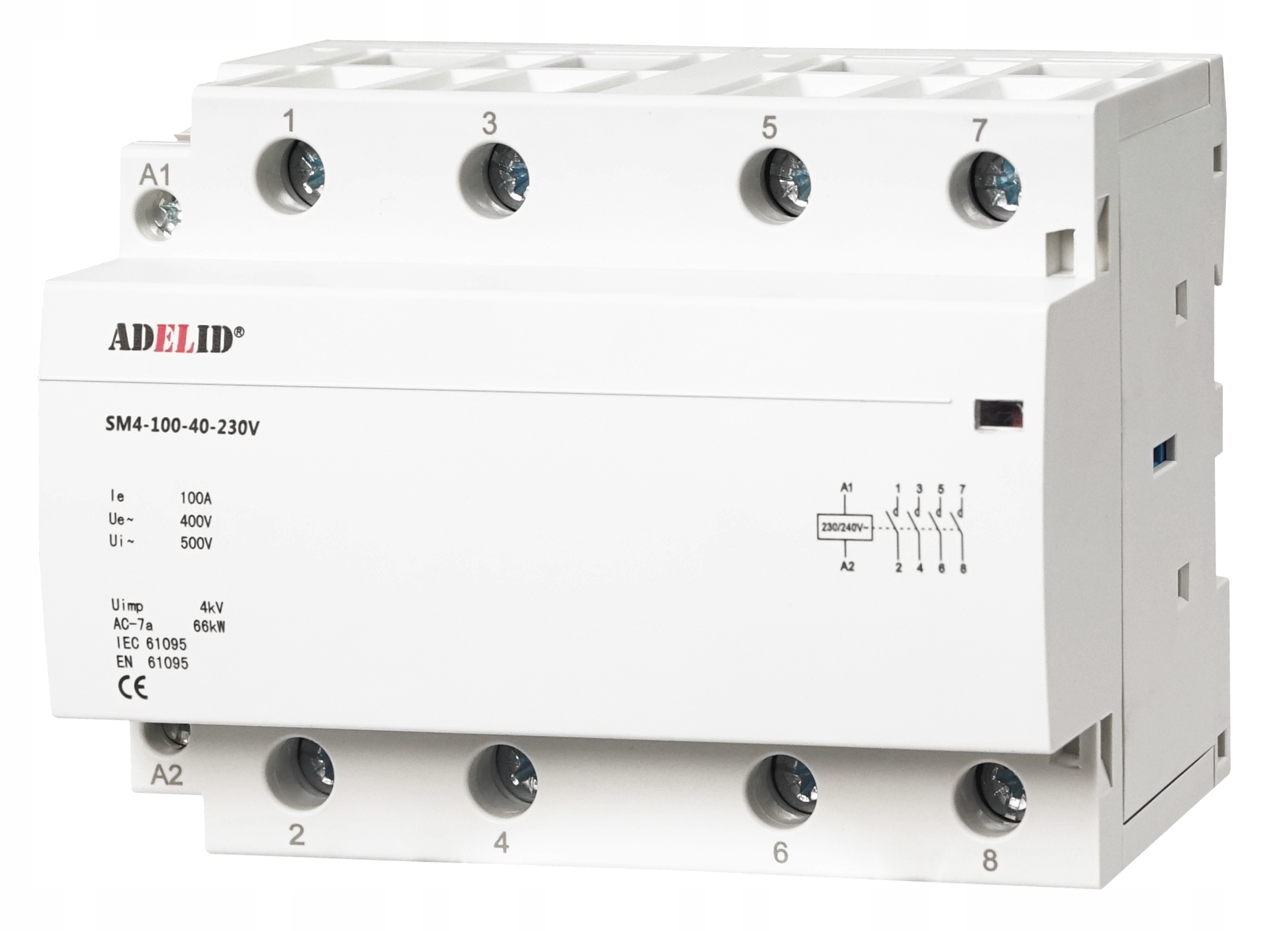 

Stycznik Modułowy 100-40 230V 100A 3P 4Z 3-FAZ