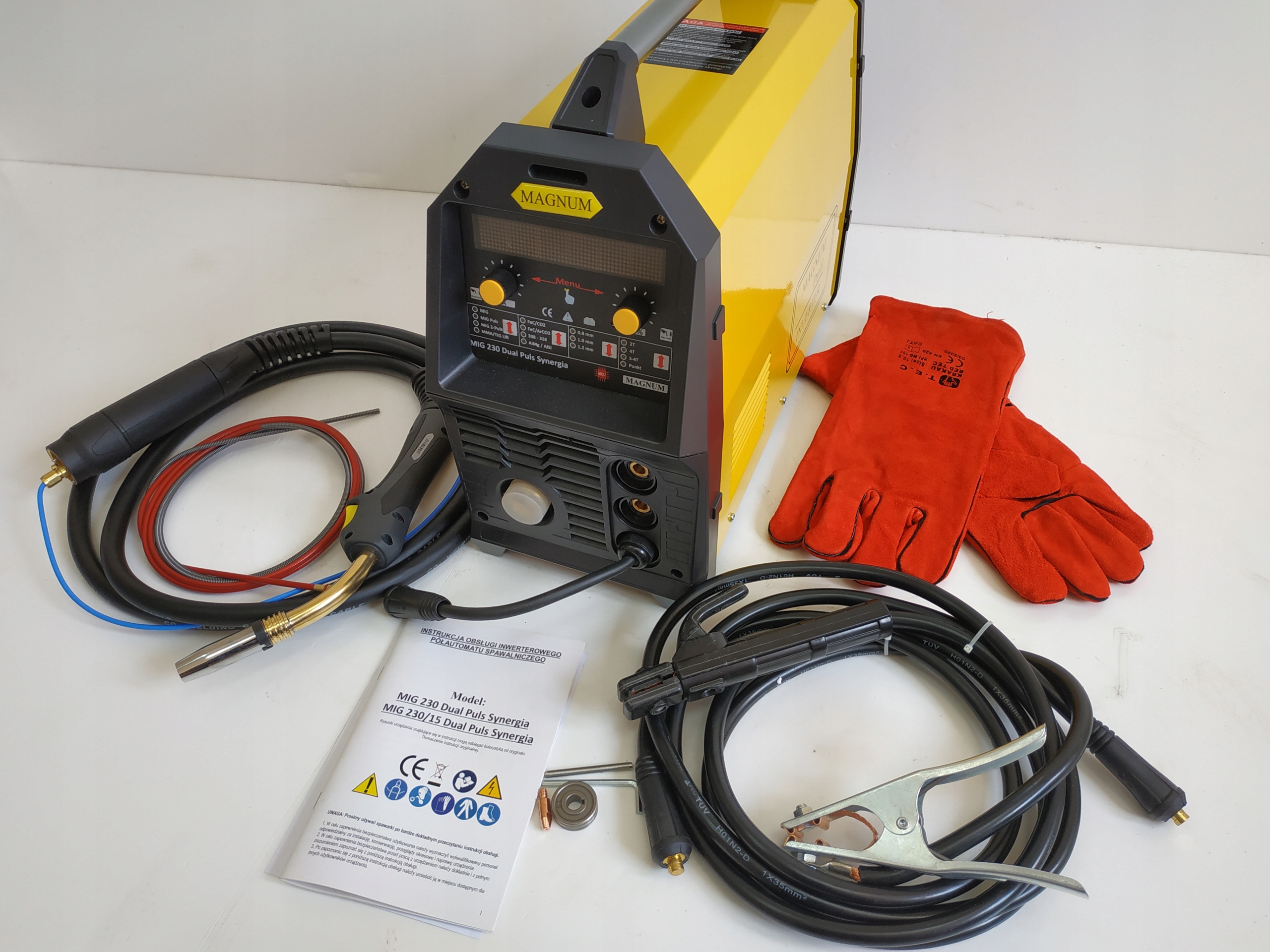 SPAWARKA MIGOMAT MAGNUM MIG 230 DUAL PULS SYNERGIA Marka Magnum