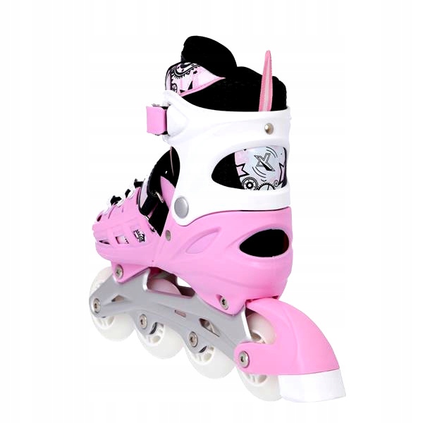 NILS ŁYŻWOROLKI 4W1 RÓŻOWE M(35-38) NH10905 ROLKI ŁYŻWY ROLKI REGULOWANE Kolor Różowy