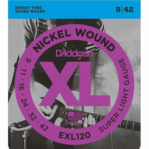 

Str.D'addario EXL120 do gitary elektrycznej 9-42