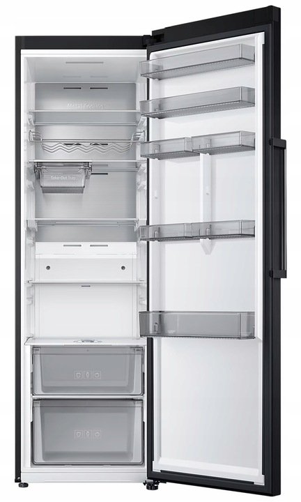 Zestaw SAMSUNG Lodówka RR39C7EC5B1+ zamrażarka RZ32C7CBEB1 Grafitowa Stal Kolor dominujący srebrny/szary