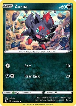 Zorua 170/264 Common Pokemon