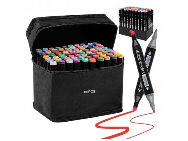 

Markery Mazaki Alkocholowe Touch Pro 80 szt +torba