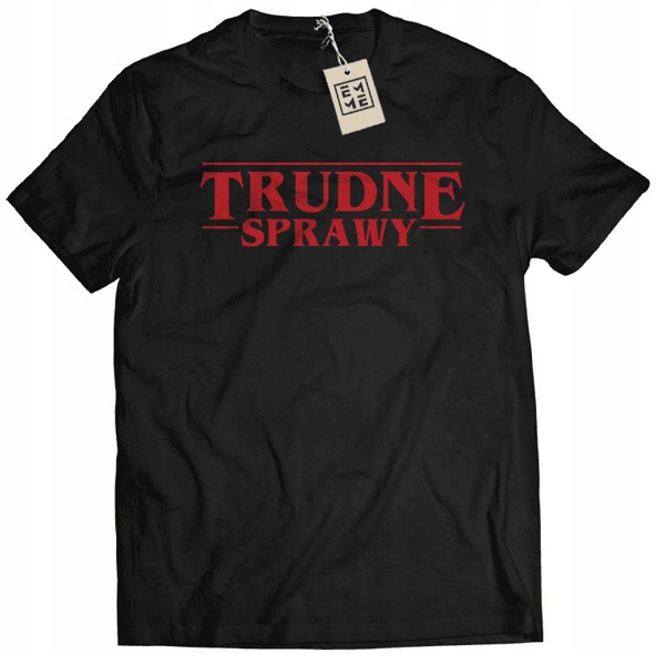 

Koszulka Stranger Things Trudne Sprawy czarna S