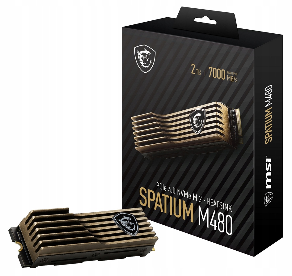 DYSK SSD MSI 2TB M2 PCIe Gen4 NVMe Spatium M480 HS