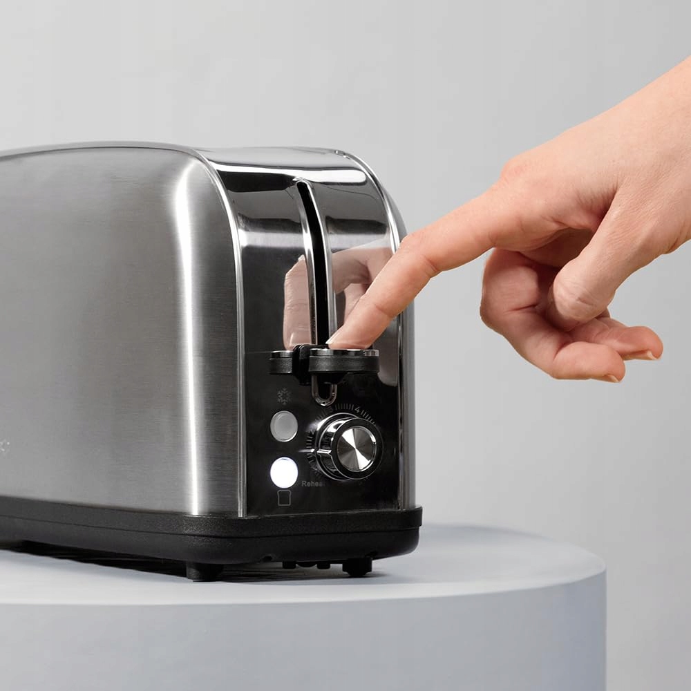 CECOTEC Toster Pionowy 850W 2 Kromki Szeroki Slot Stal Nierdzewna — miniatura 3