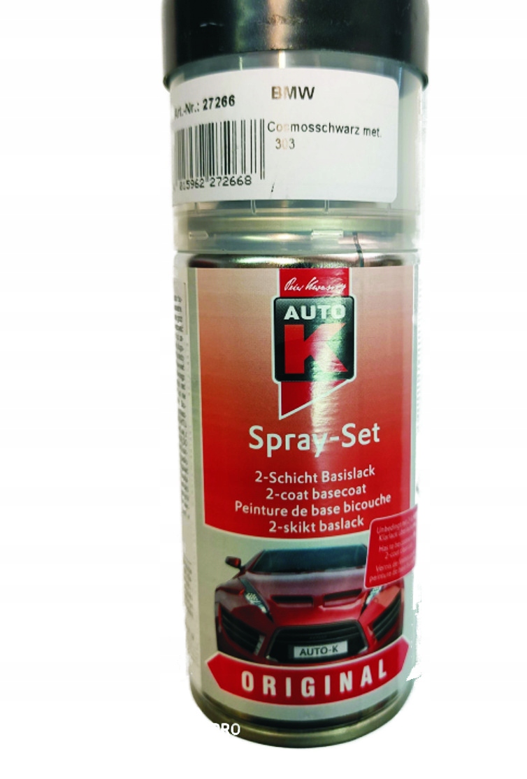 

Bmw 303 Cosmosschwarz Lakier Zaprawka Spray 150 ML
