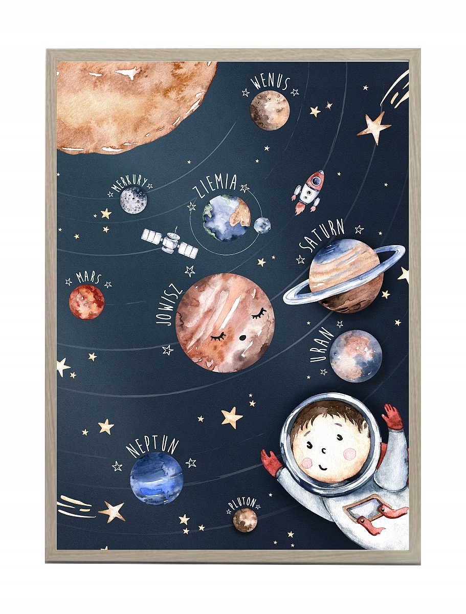 

Plakat edukacyjny układ słoneczny planety 50x70