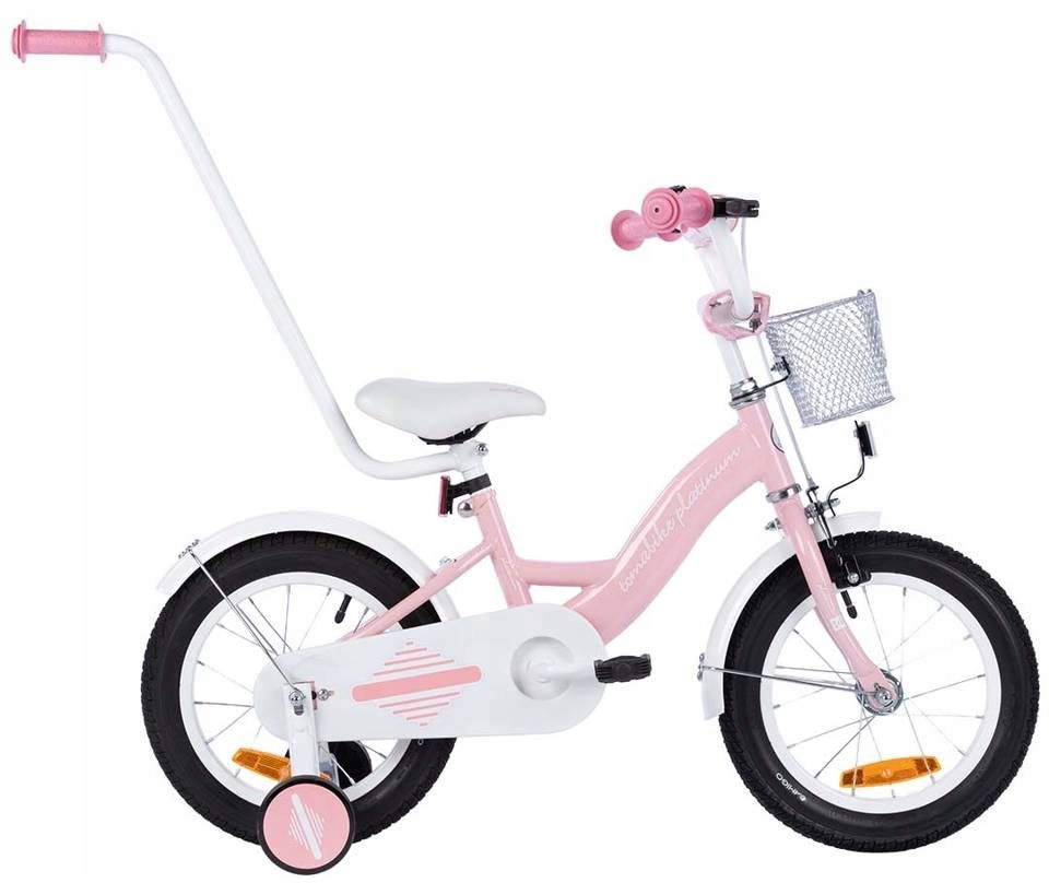 Rowerek Rower Tomabike 14 Cali V-break Prowadnik Koszyk Kółka Boczne