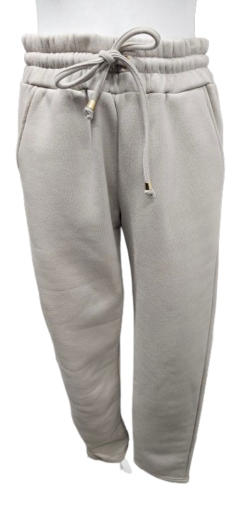 Zateplené Bavlněné Kalhoty Ciocco M/L béžová Premium Turecko Nová Kolekce