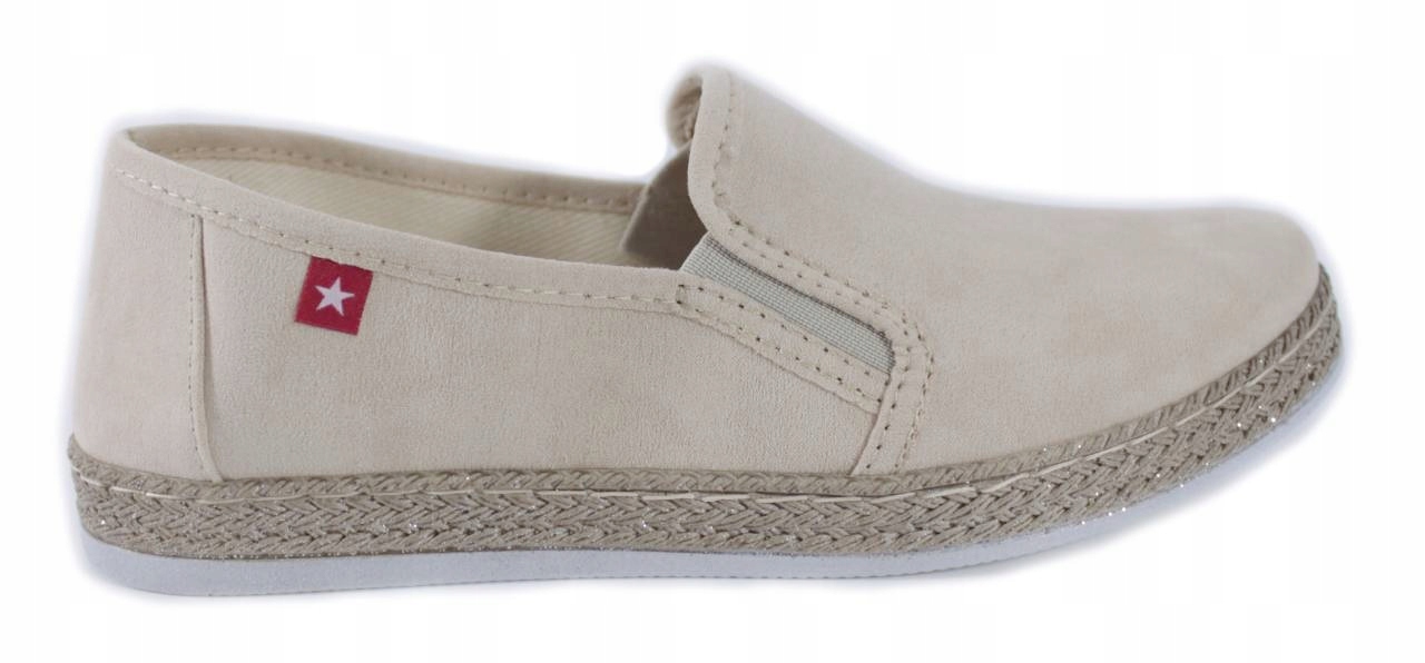 

Big Star JJ276001 Lekkie Beżowe Espadryle R. 39