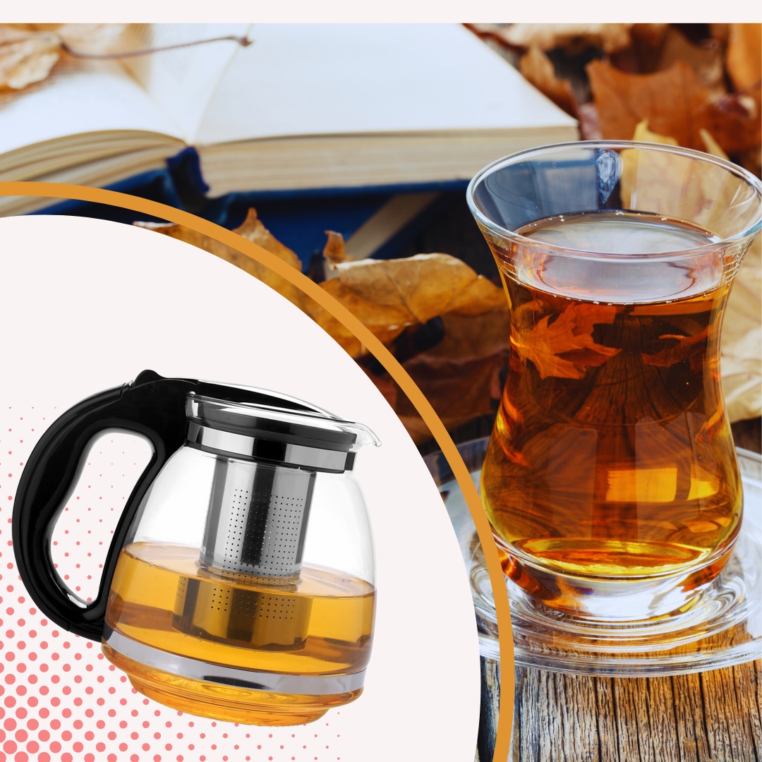 Dzbanek 2l Szklany z Zaparzaczem do Kawy Herbaty DUŻY ZAPARZACZ Czajnik Linia Sako