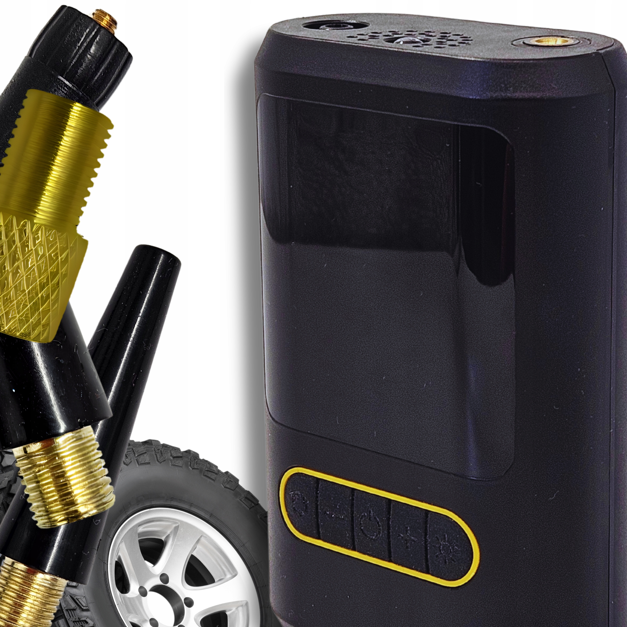 Bezprzewodowy Kompresor Samochodowy Rowerowy Akumulatorowy Pompka