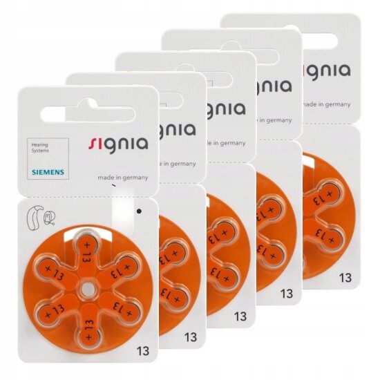 Baterie do aparatów słuchowych Siemens Signia 13MF