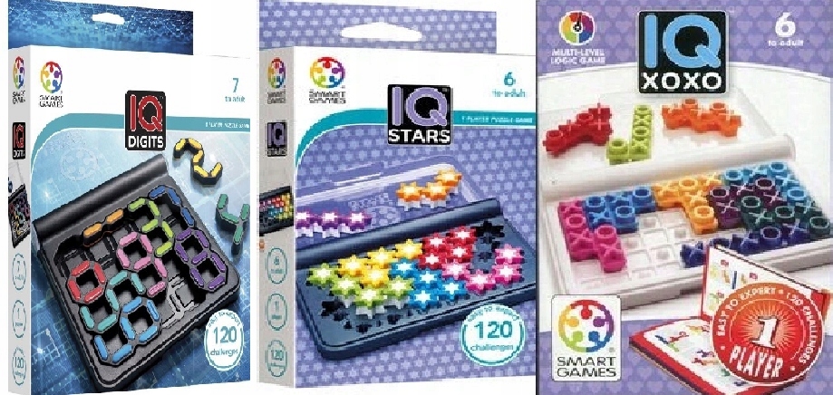 

Smart Games Iq Digits Iq Stars Iq Xoxo