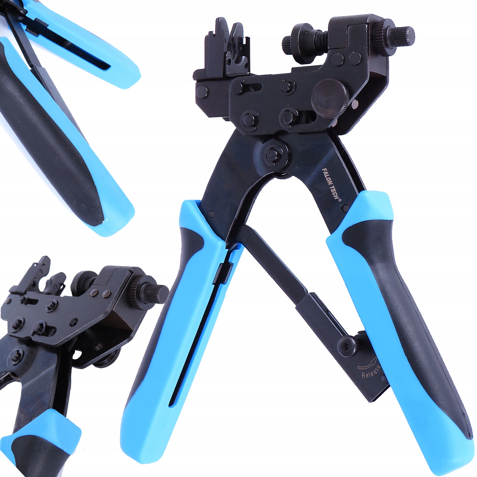 ZACISKARKA DO KABLI ZŁĄCZY KOMPRESYJNYCH BNC RCA F ZŁĄCZY PROSTYCH KĄTOWYCH