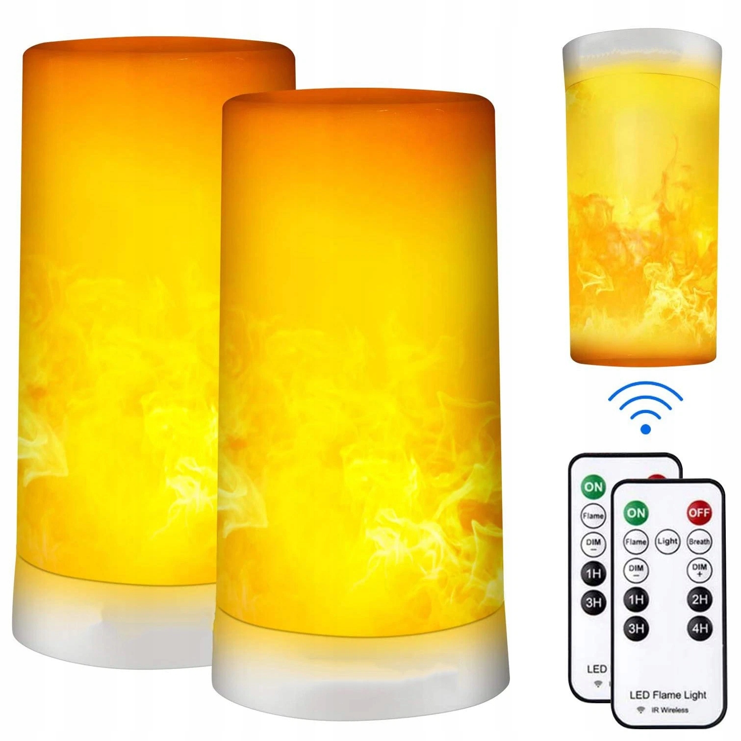 Led Světlo S Efektem Plamene, Usb Noční Stolní Lampa Dálkový Ovladač Halloween