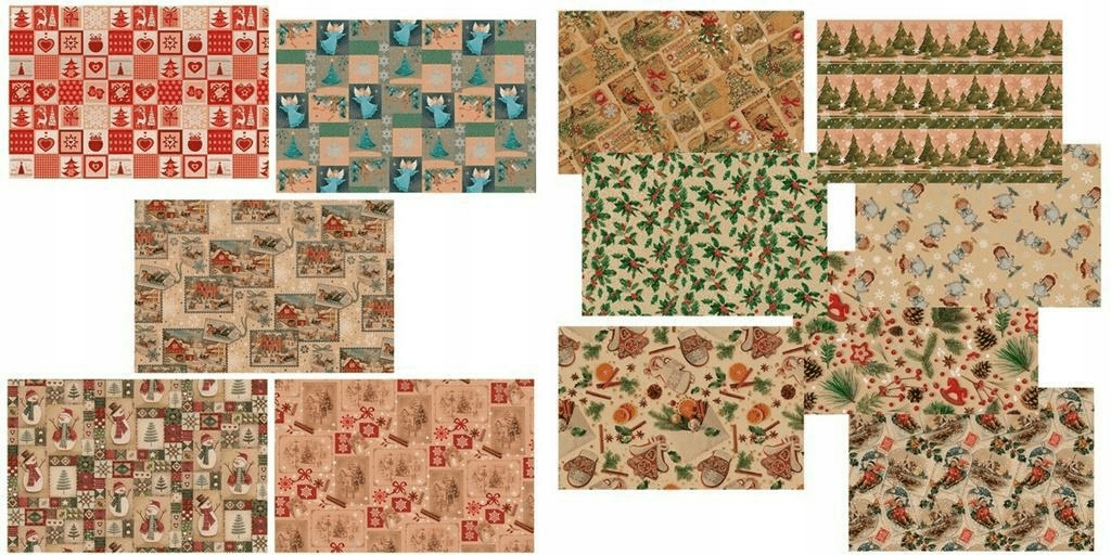

Papier prezentowy, świąteczny