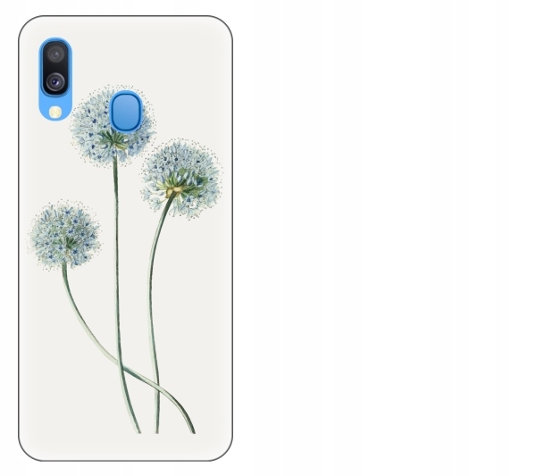 

Etui pokrowiec Samsung Galaxy A40 Kwiat niebieski