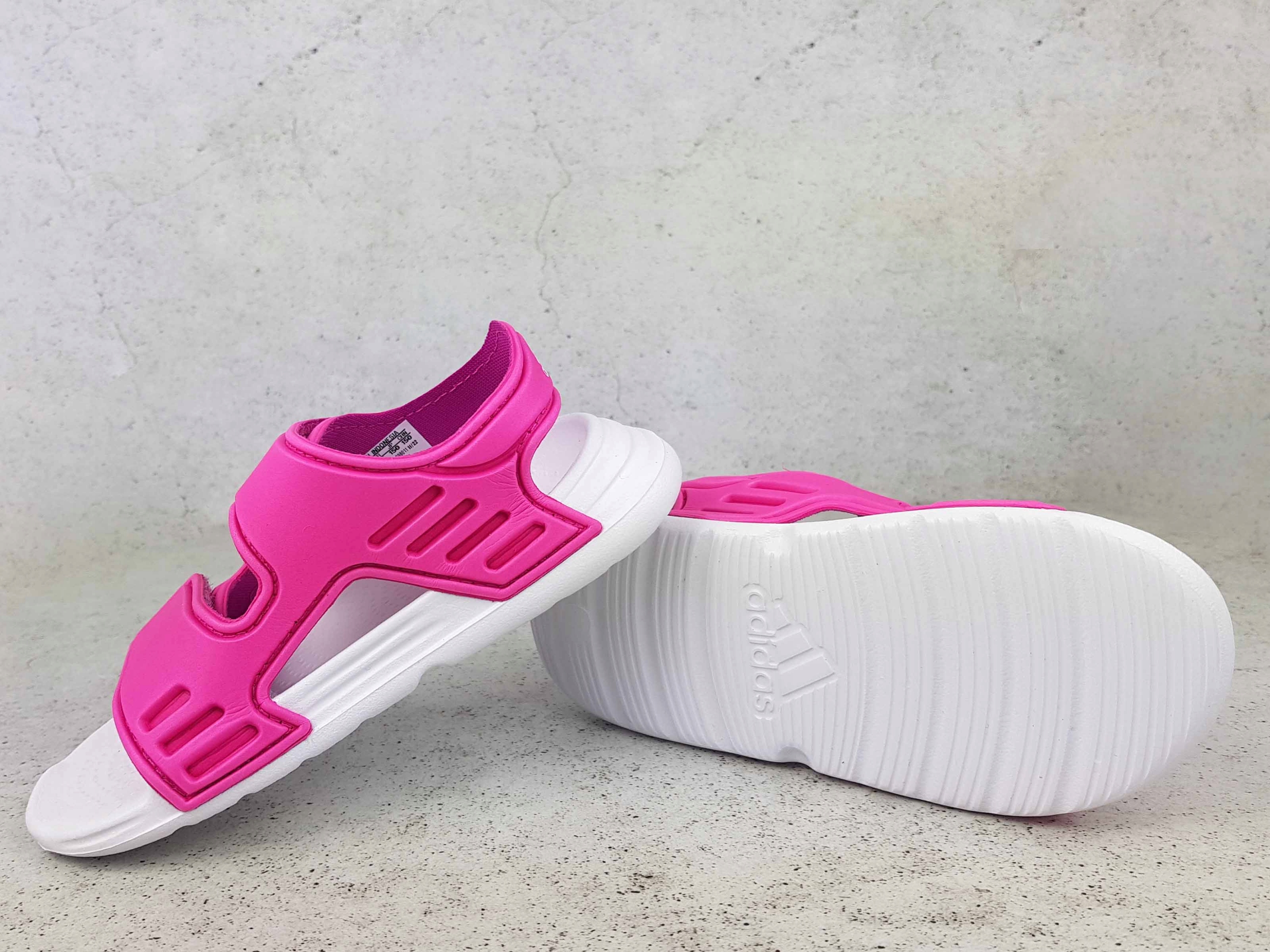 ADIDAS ALTASWIM SANDAŁY SANDAŁKI DZIECIĘCE NA RZEP Kolor różowy