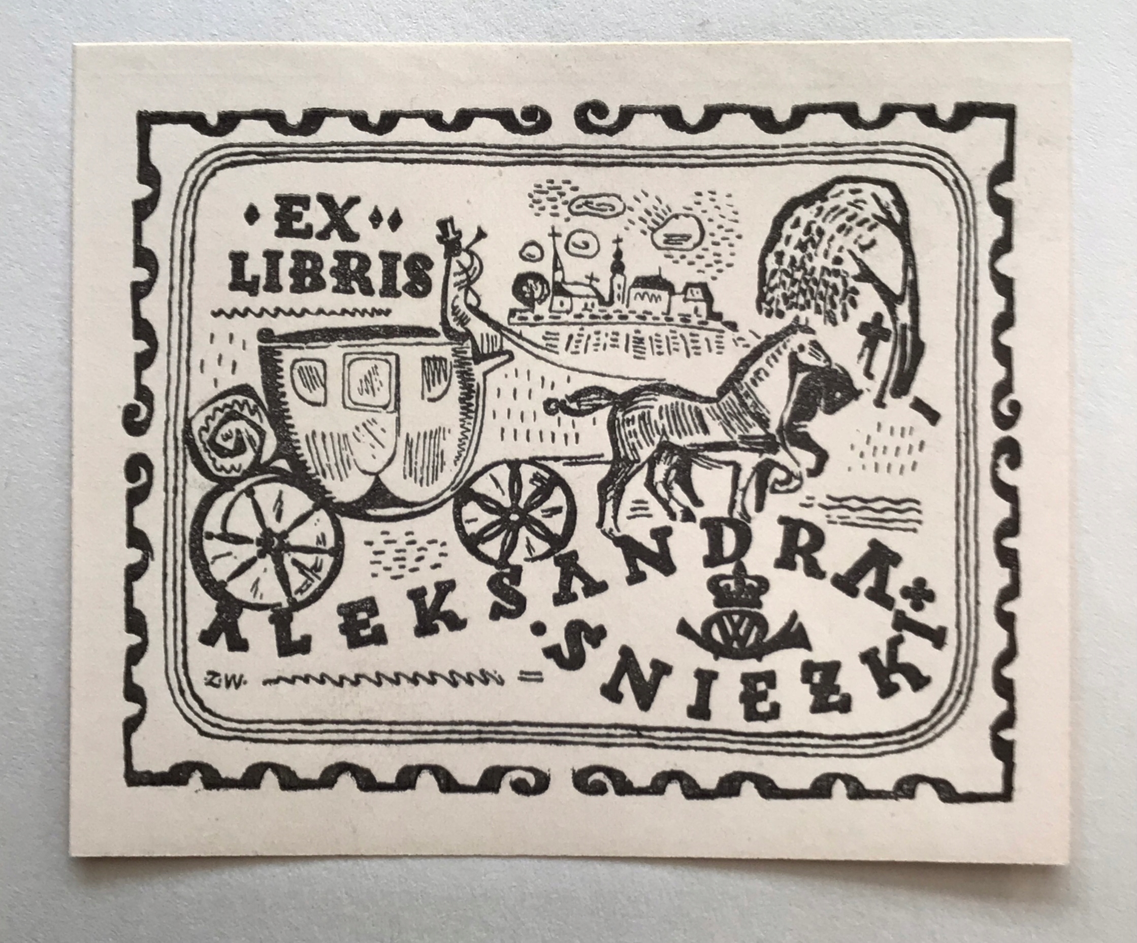 Ex-libris Aleksandra Śnieżki