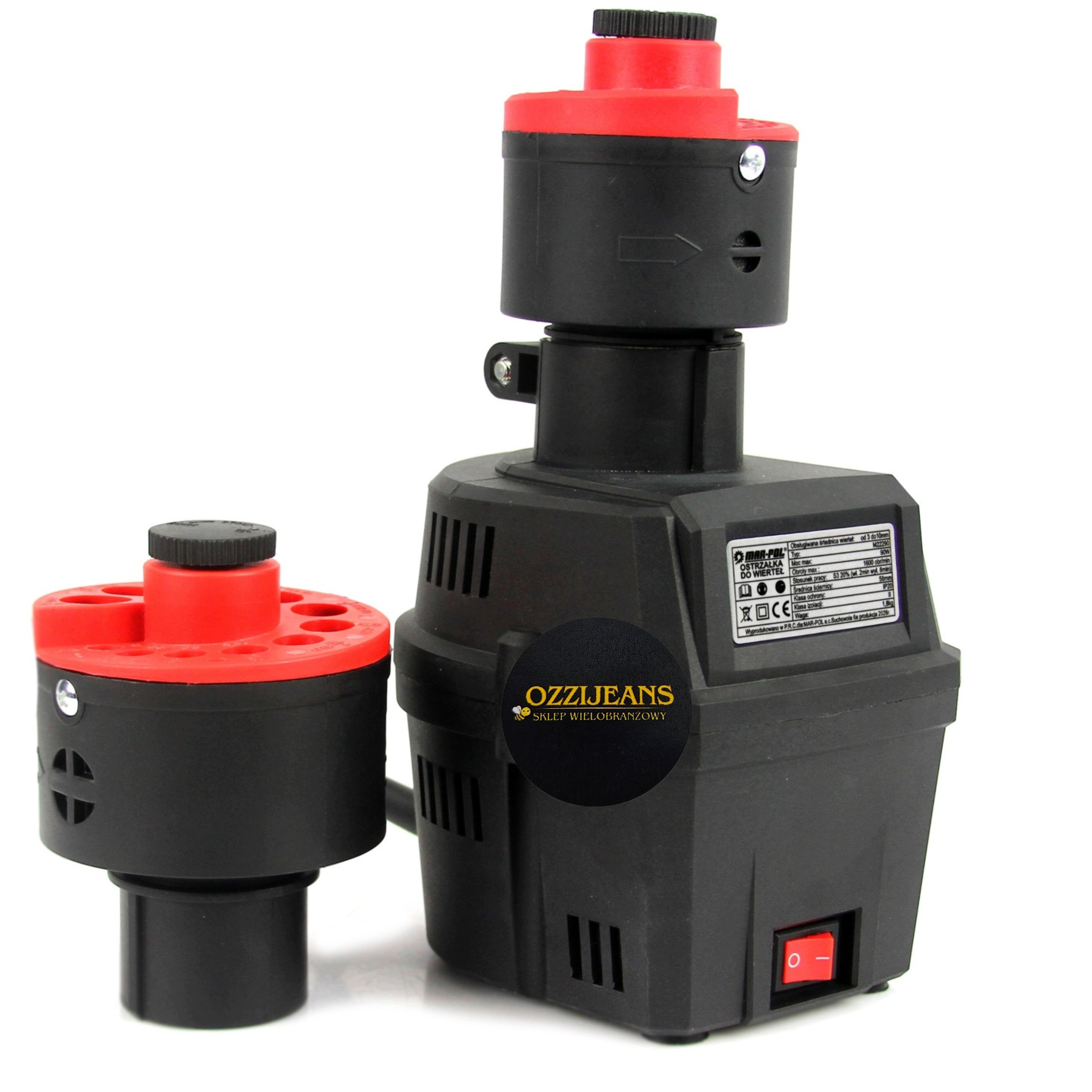 Ostřička Brousek Pro Ostření Vrtáků 3-16 mm 90 W Adaptér 2x Kámen M-p