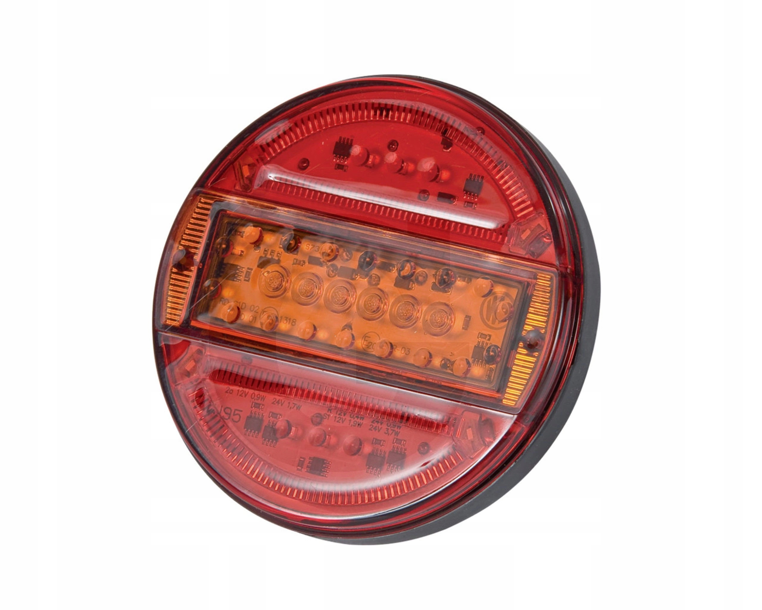 Sdružené světlo Led W95 zadní kulatá 12/24V Waś