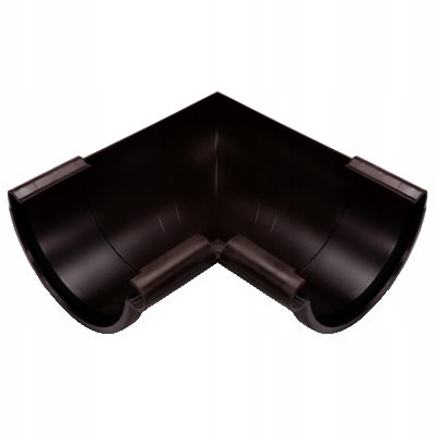 Galeco PVC Brąz łuk 90° wewnętrzny rynny 130 mm