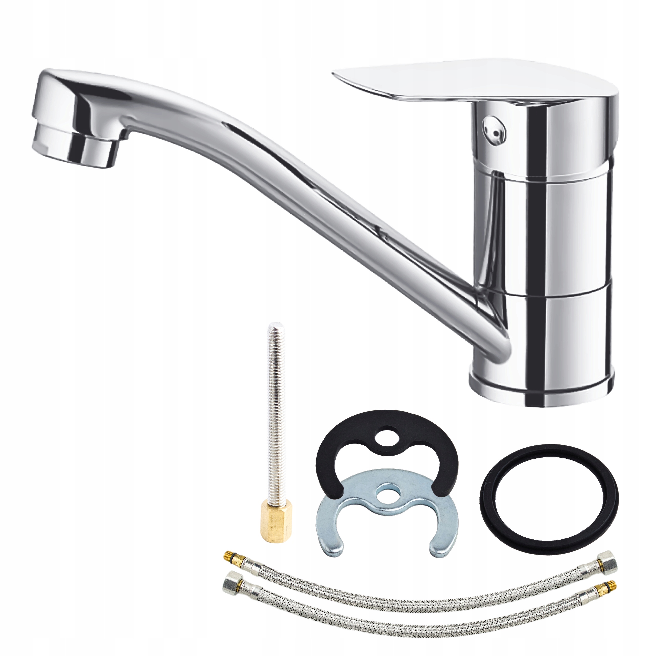 Koupelnová stojánková umyvadlová baterie chrom Baterie s pohyblivým výtokem Sotbe