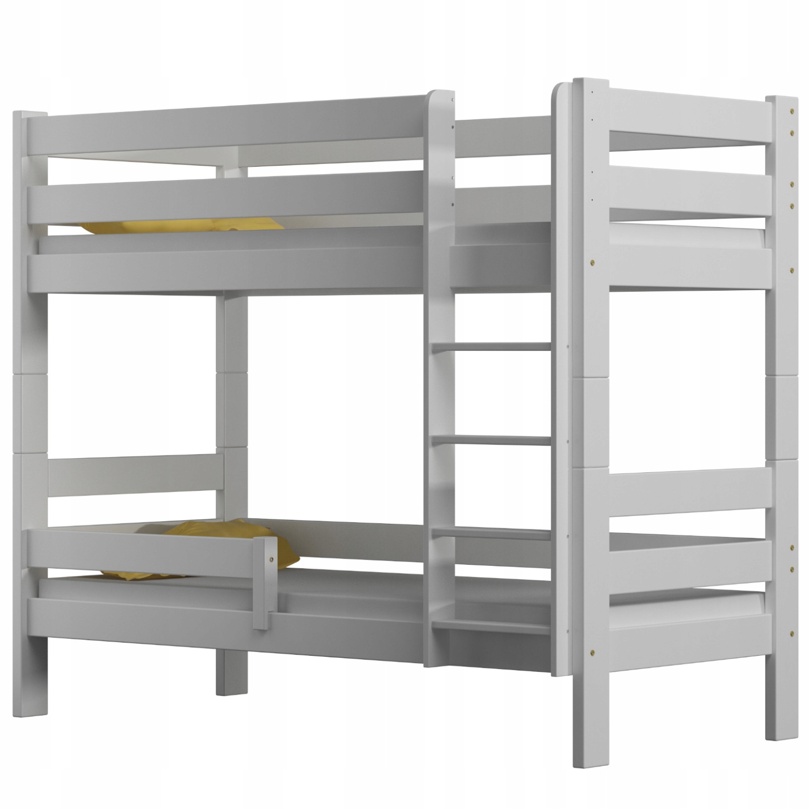 

Łóżko Piętrowe Drewniane 160x80 Gagatek Biały 48H
