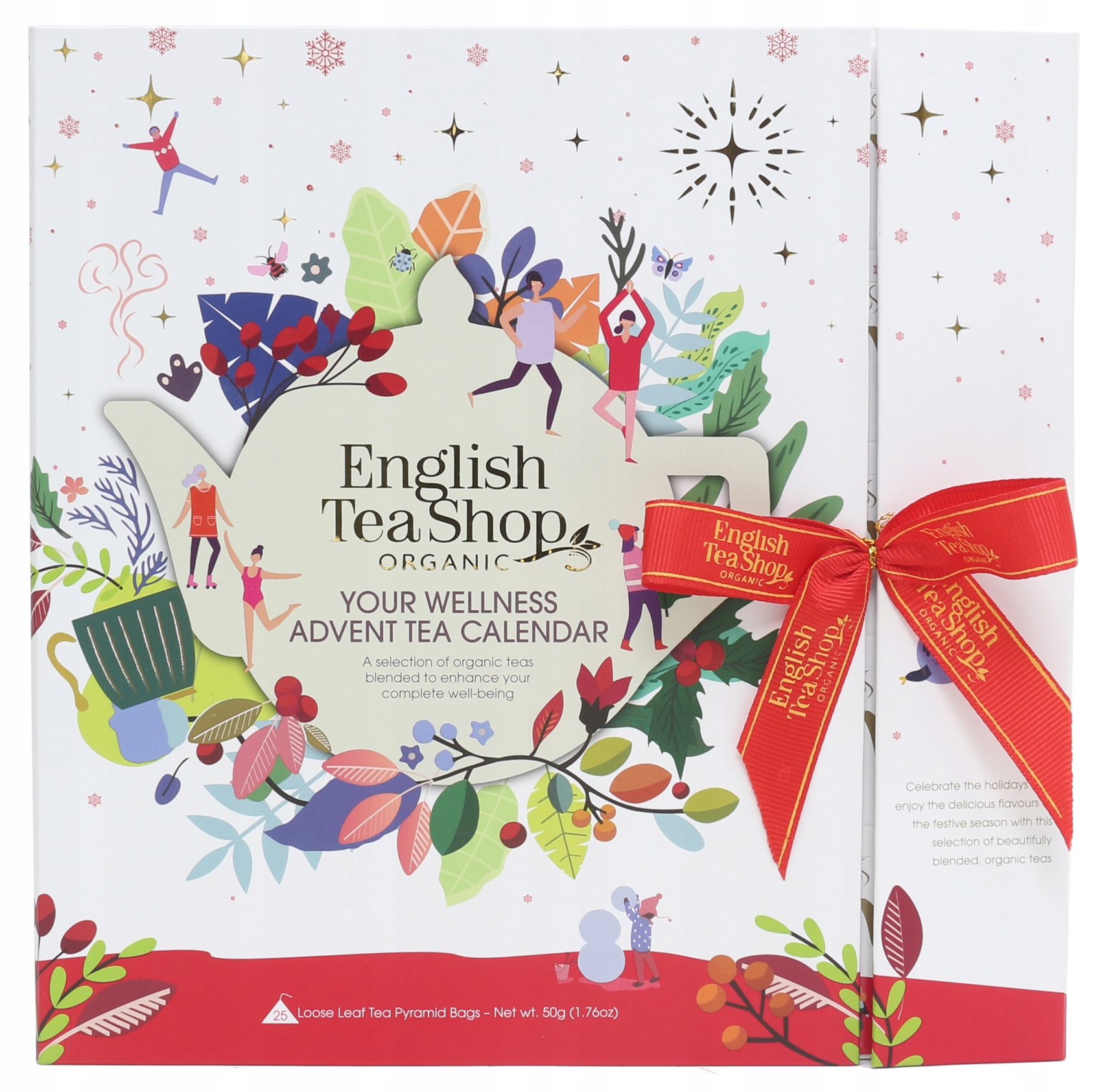 Limitovaný Adventní Kalendář English Tea Shop Organic 25 Čajů 50 G