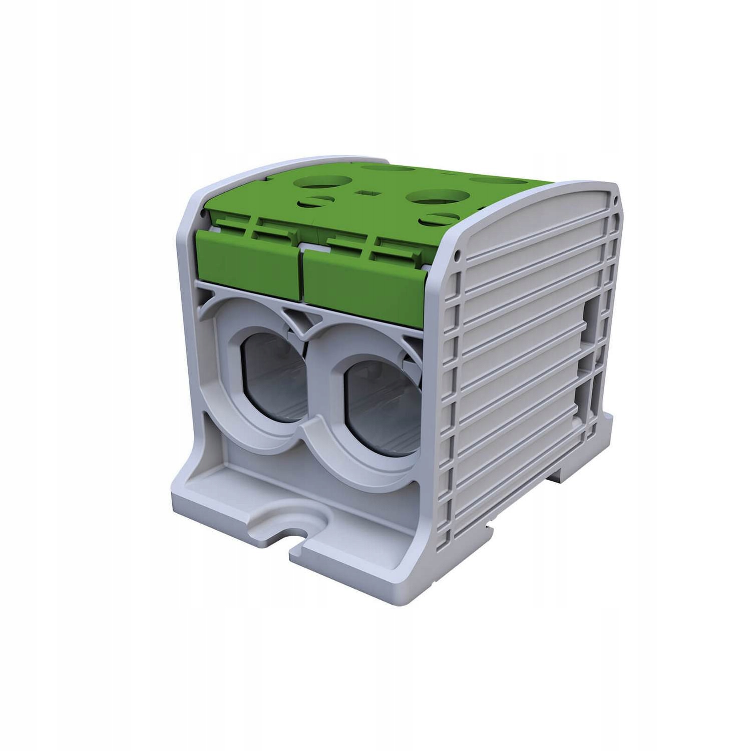 Průchozí Kolejnicová Spojka Al-cu 4x 95-185 Zelená Pro Ts Lištu Nebo Podklad