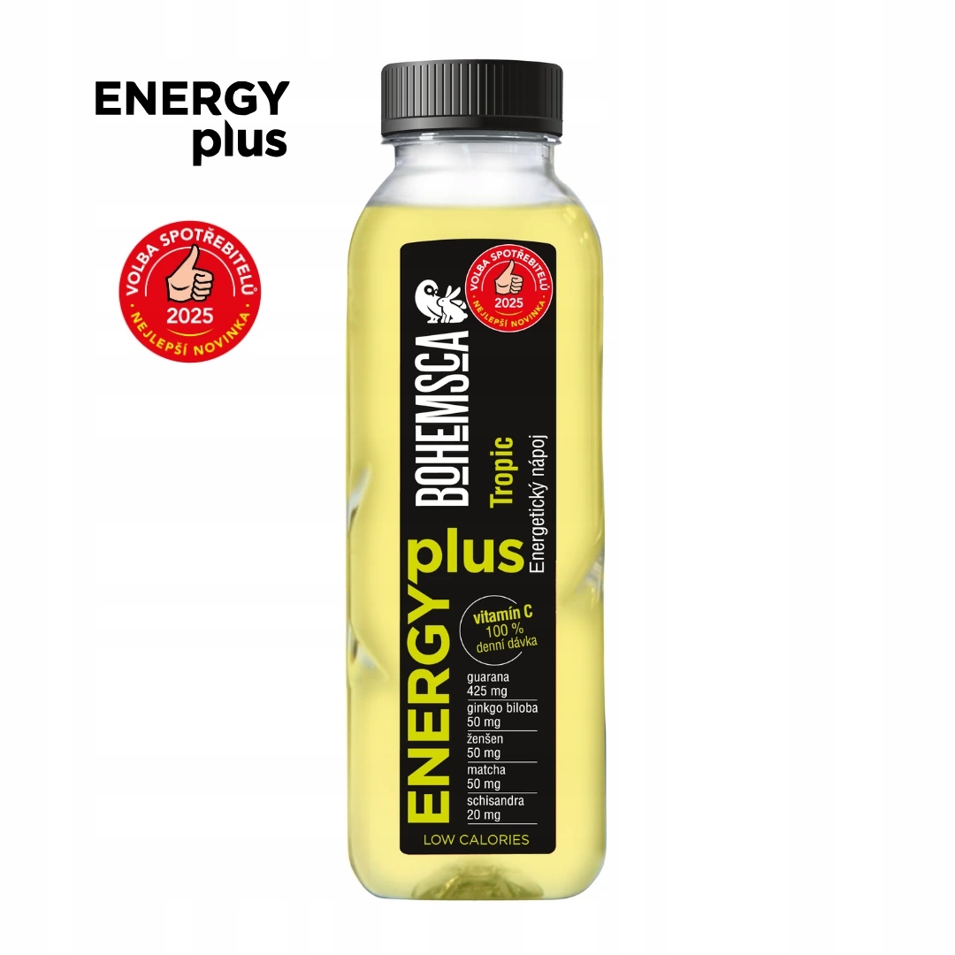 Levně Bohemsca Energy Plus energetický nápoj Tropic 12 ks