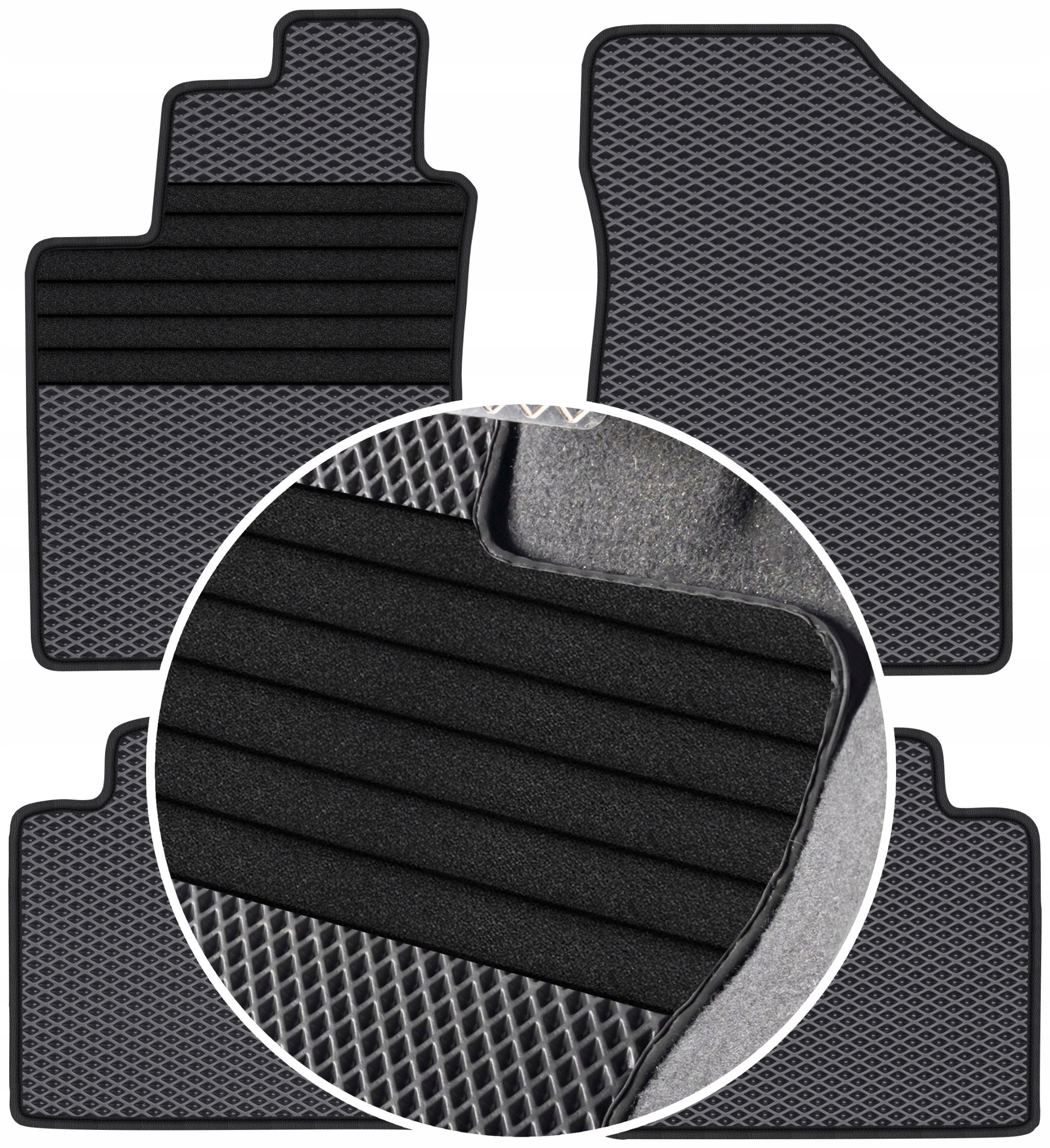 Hyundai Sonata V Sd 2005-2010 Gumové rohože Eva Eternity Posilnenie XXL