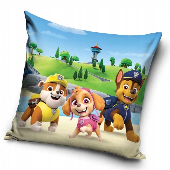 POSZEWKA pluszowa dekoracyjna na poduszkę PSI PATROL 40x40 cm WELWET