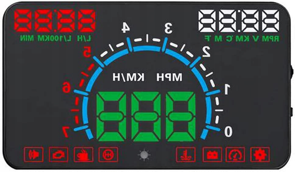 Jason202304030013 - E350 OBD2 HUD Head Up дисплей спідометр